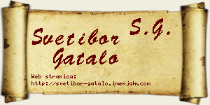 Svetibor Gatalo vizit kartica